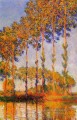 A Row of Poplars Claude Monet Landscapes river